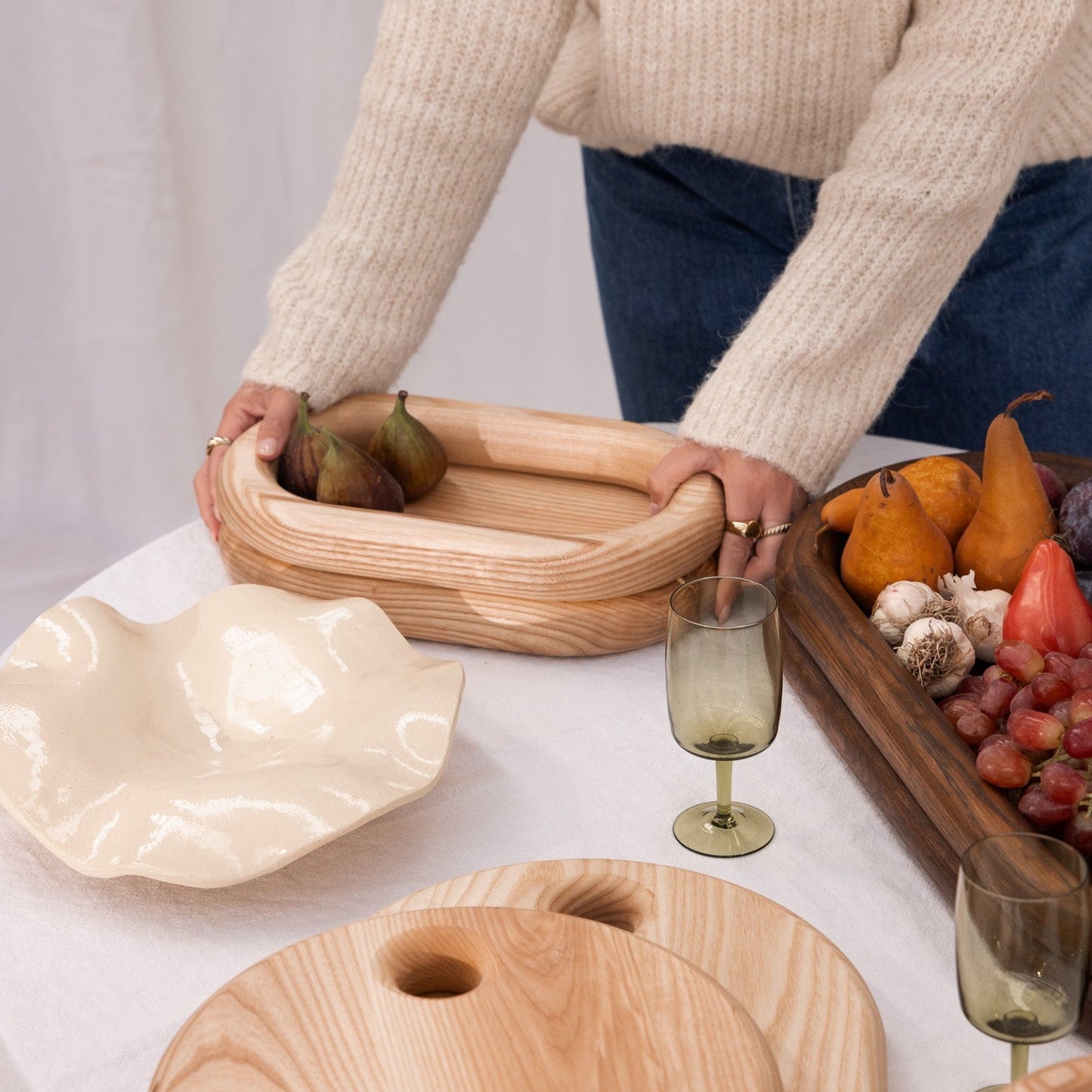 Benne Fruit Bowl - Oval Small