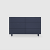 Slim 6 Drawer Lowboy - Colour