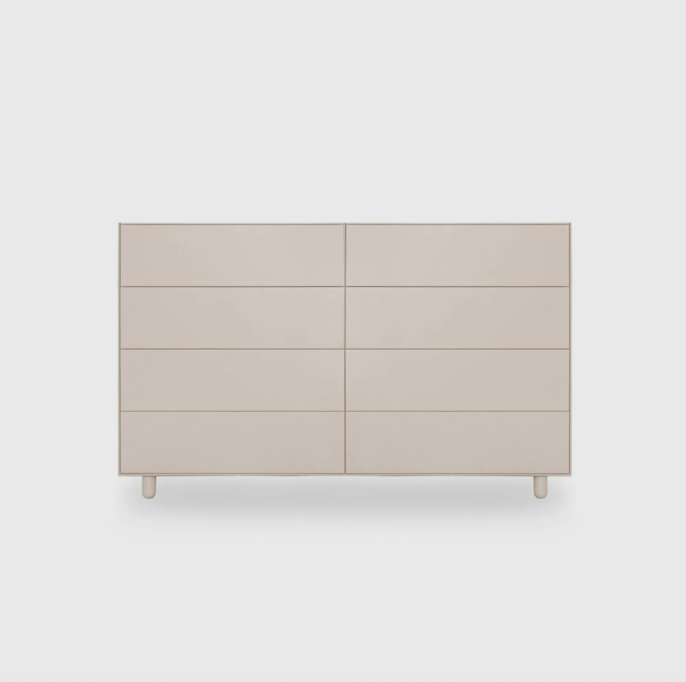 Slim 8 Drawer Lowboy - Colour