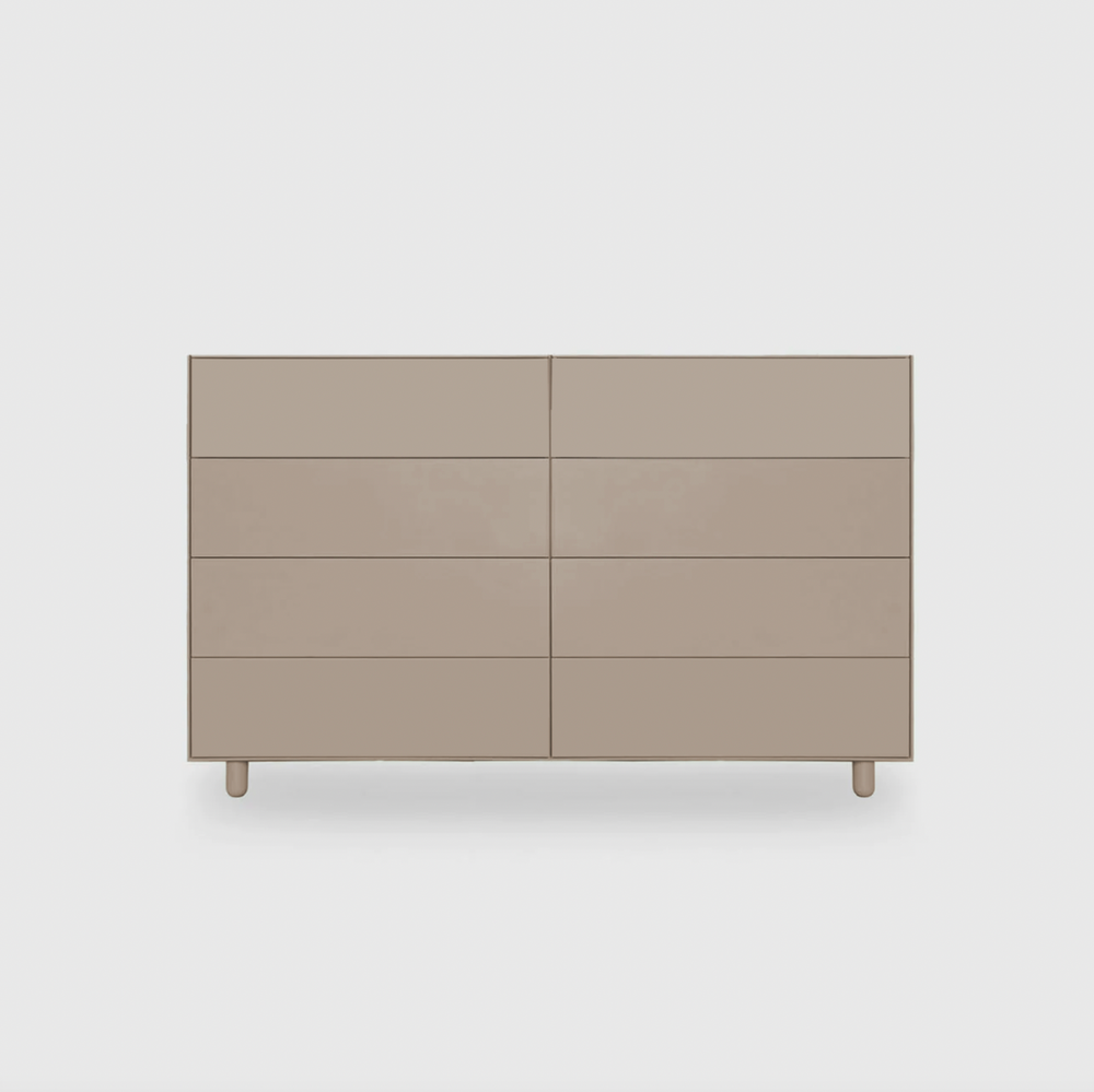 Slim 8 Drawer Lowboy - Colour