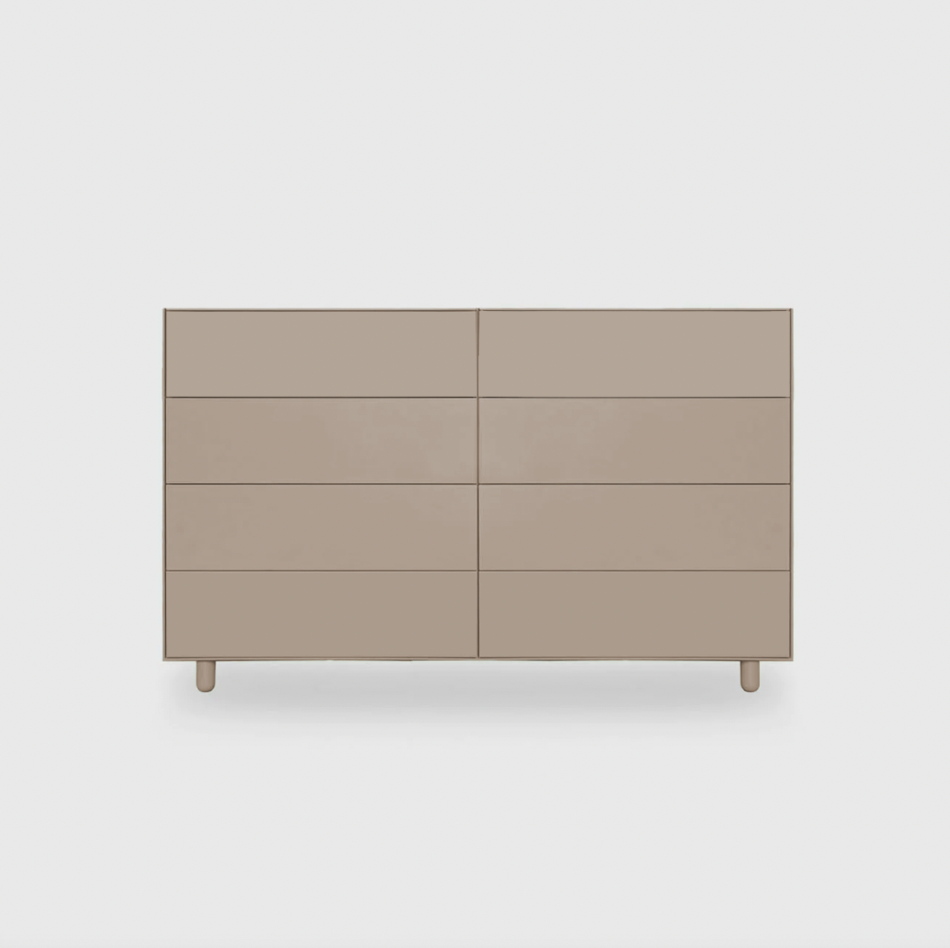 Slim 8 Drawer Lowboy - Colour