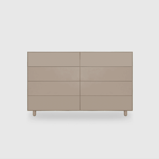 Slim 8 Drawer Lowboy - Colour