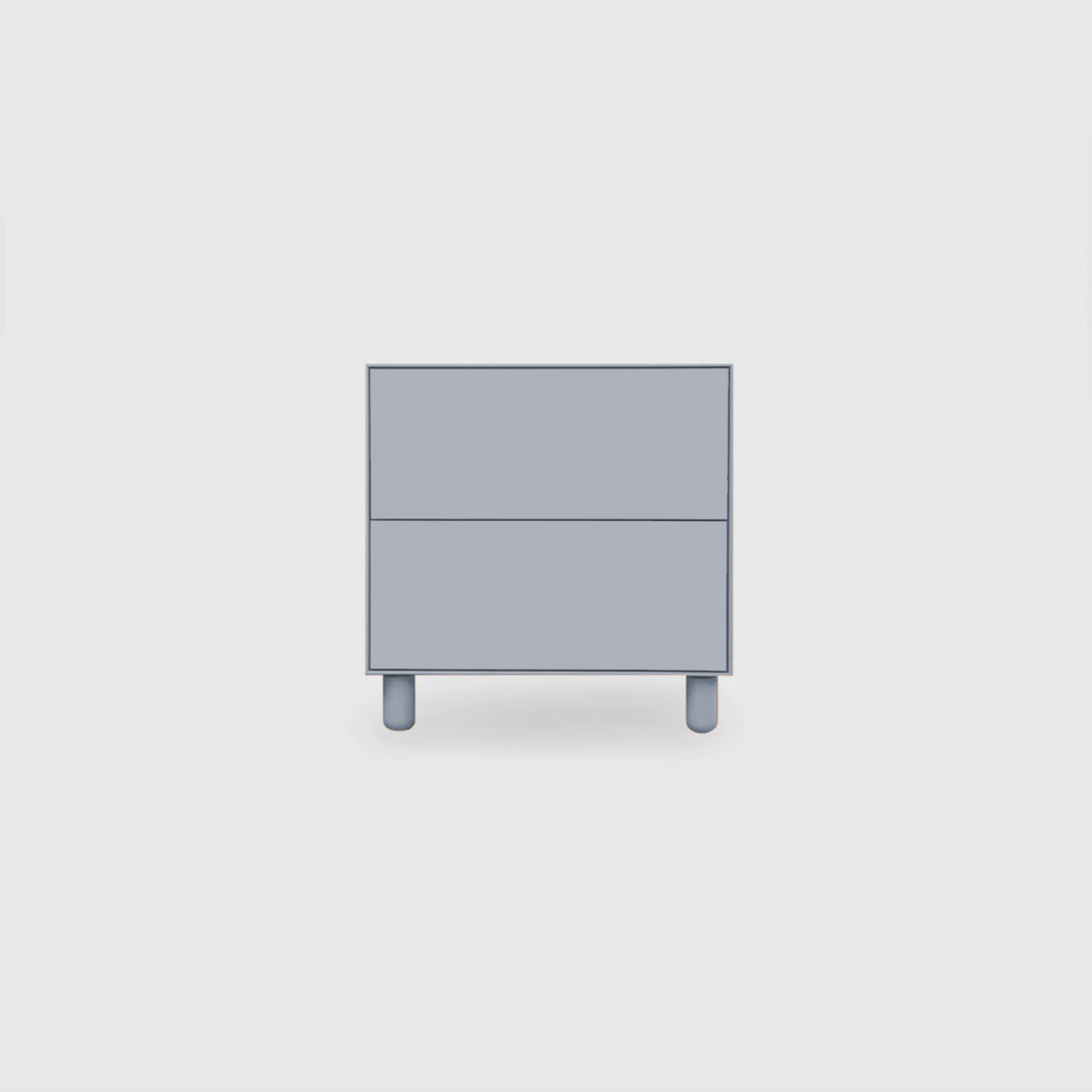 Slim 2 Drawer Wide Bedside - Colour