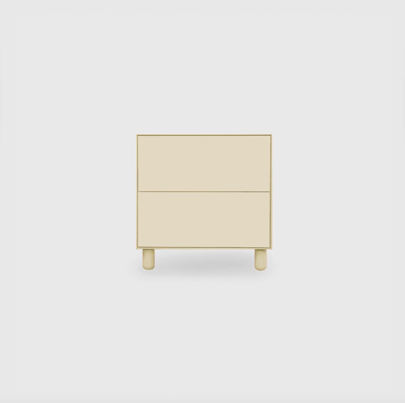 Slim 2 Drawer Wide Bedside - Colour