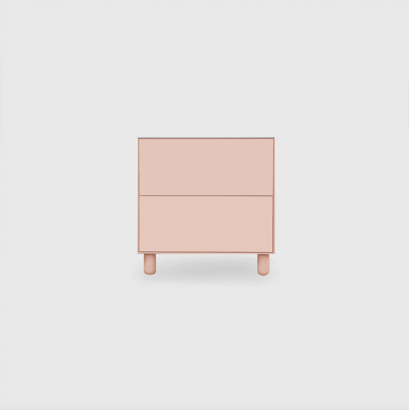 Slim 2 Drawer Wide Bedside - Colour