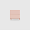 Slim 2 Drawer Wide Bedside - Colour