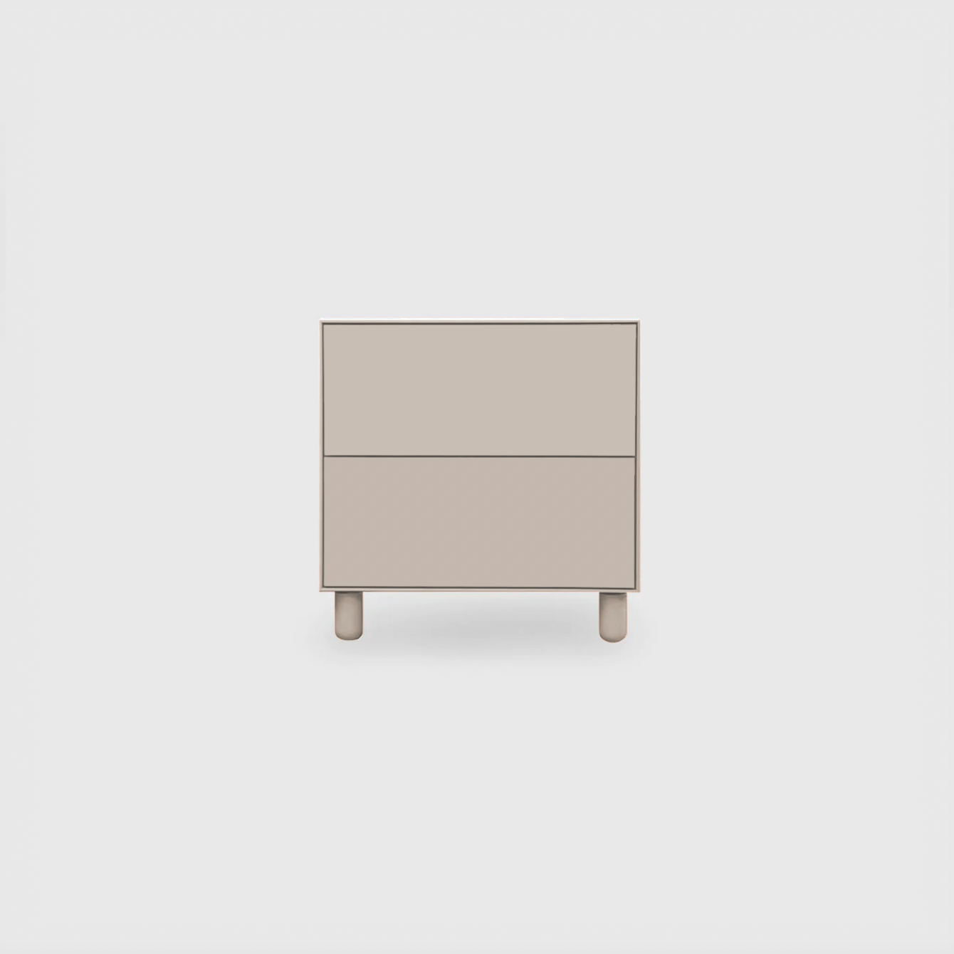 Slim 2 Drawer Wide Bedside - Colour