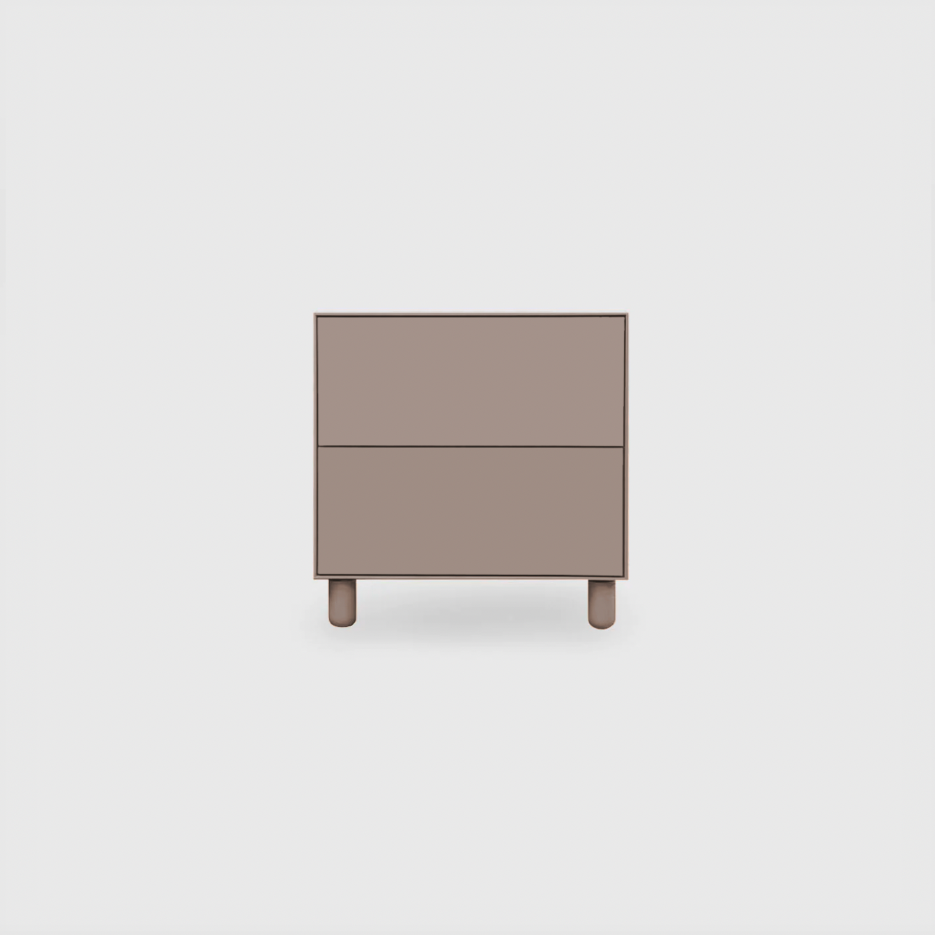 Slim 2 Drawer Wide Bedside - Colour