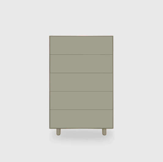 Slim 5 Drawer Tallboy - Colour