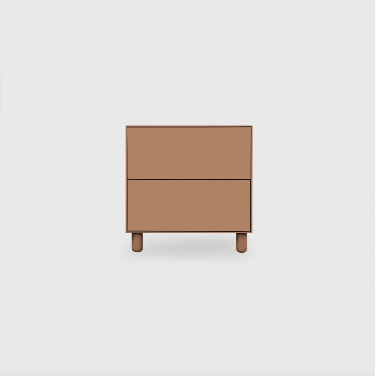 Slim 2 Drawer Wide Bedside - Colour