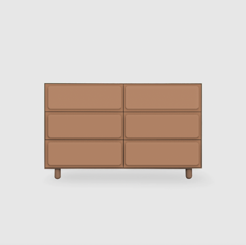 Forma 6 Drawer Lowboy - Colour