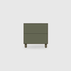 Slim 2 Drawer Wide Bedside - Colour