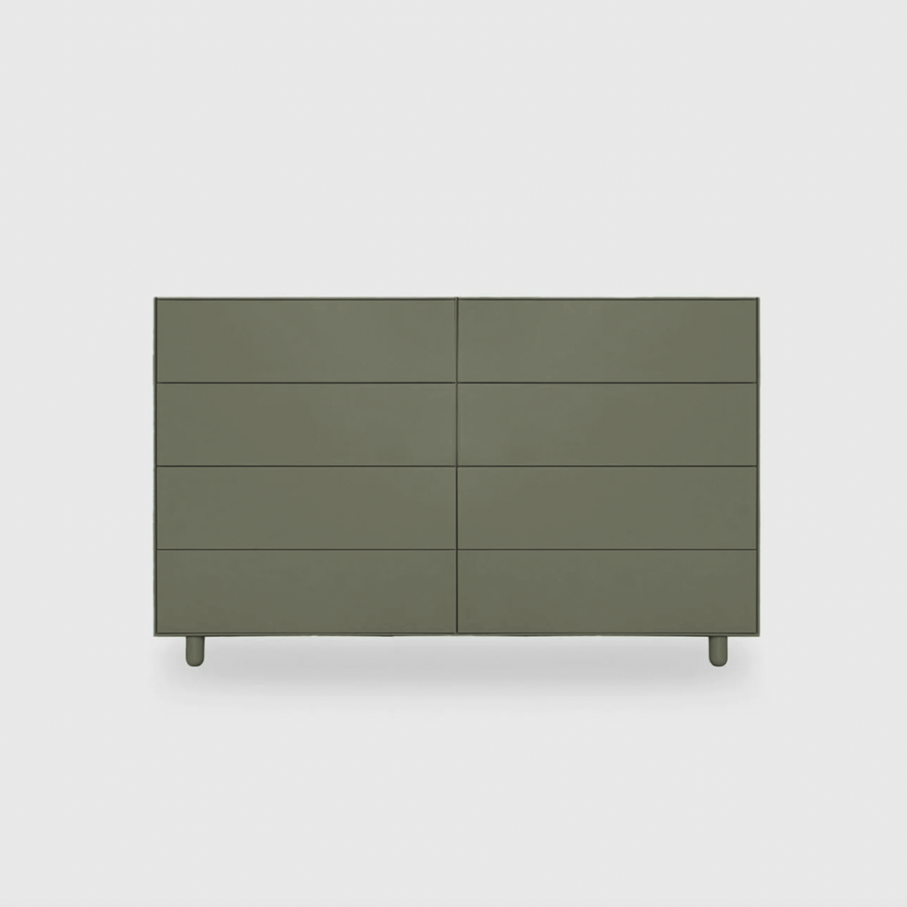 Slim 8 Drawer Lowboy - Colour