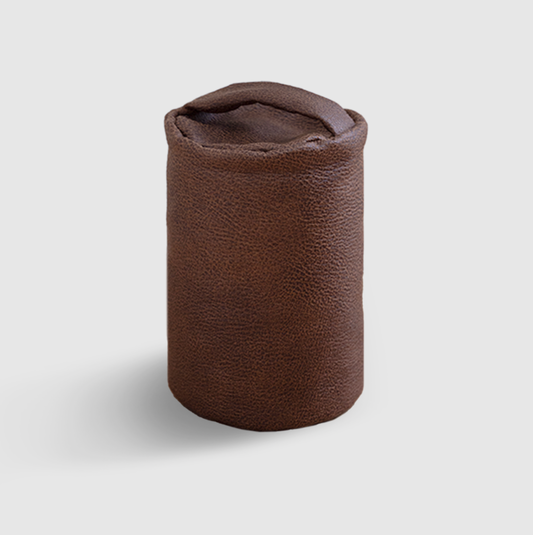 Door Stop - Brown Leather