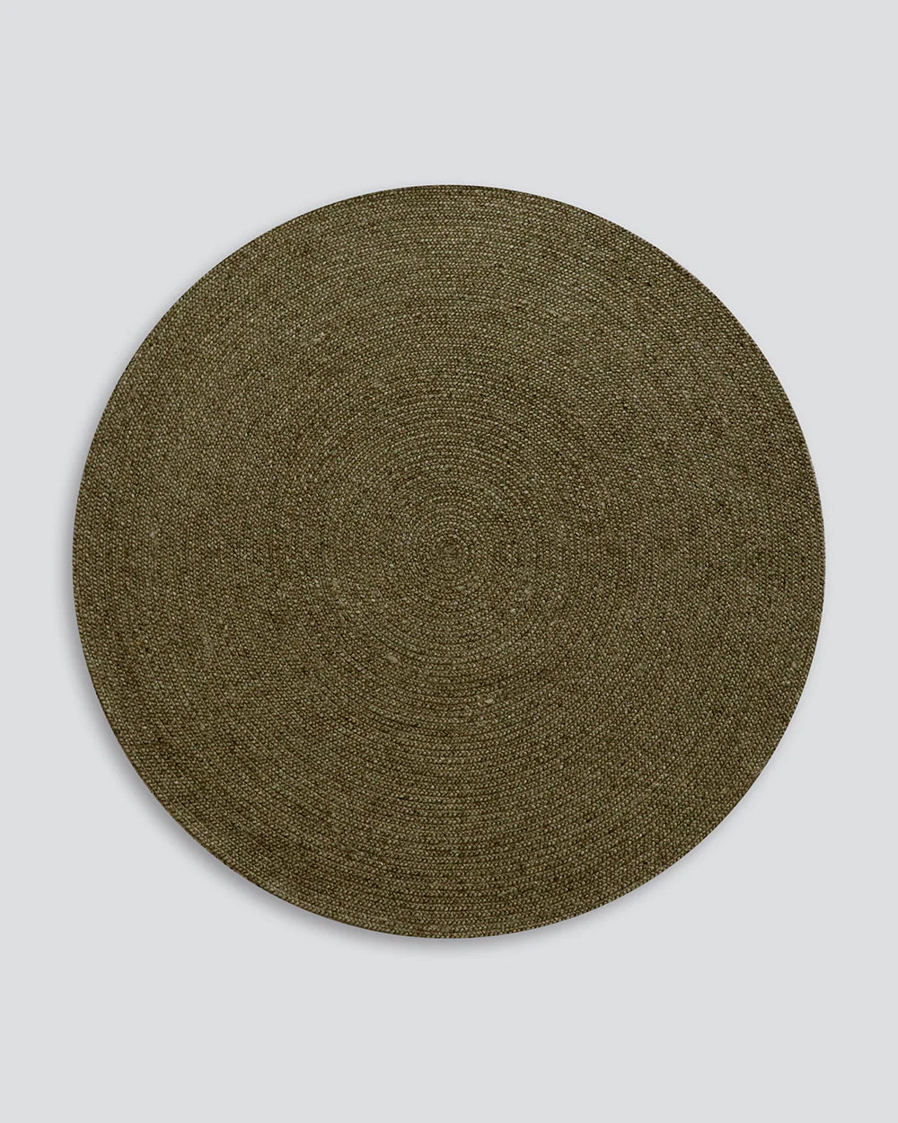 Tairua Moss Green Round Floor Rug