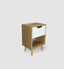 Boxed Oak 1 Drawer Daniels Retro Bedside