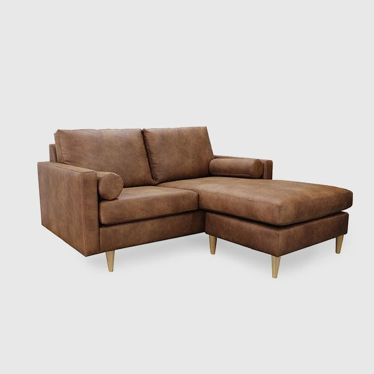 Plimmerton Vegan Leather Sofa - 2.5 Seater Reversible Chaise