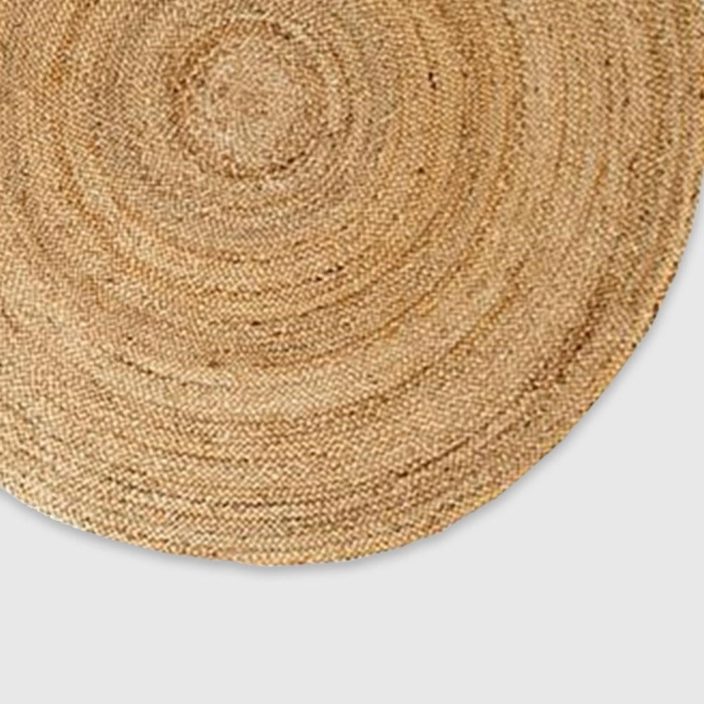 Round Jute Rug Natural 180cm