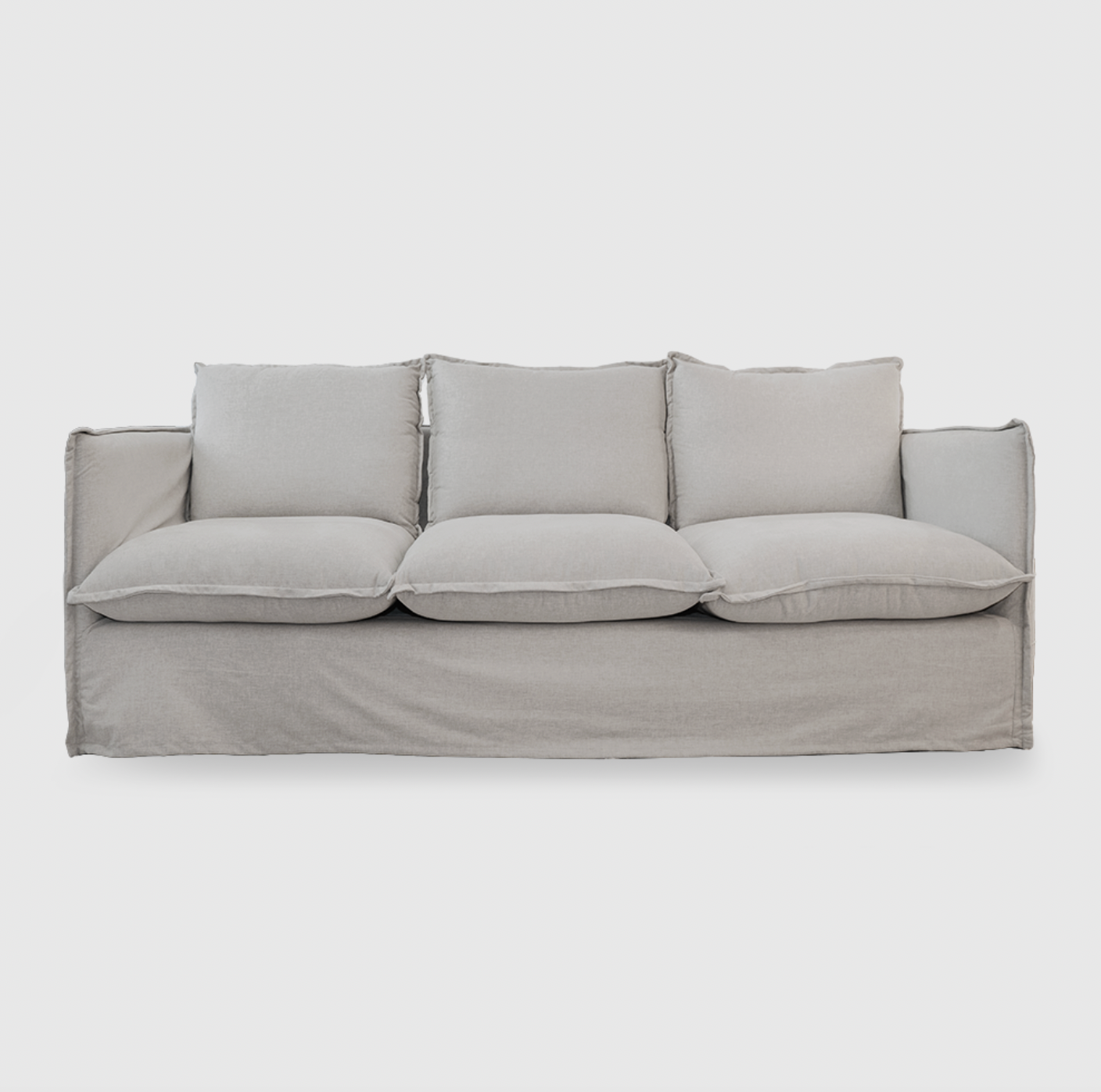 Byron Slip Cover Sofa - 3.5 Seater - Chambray