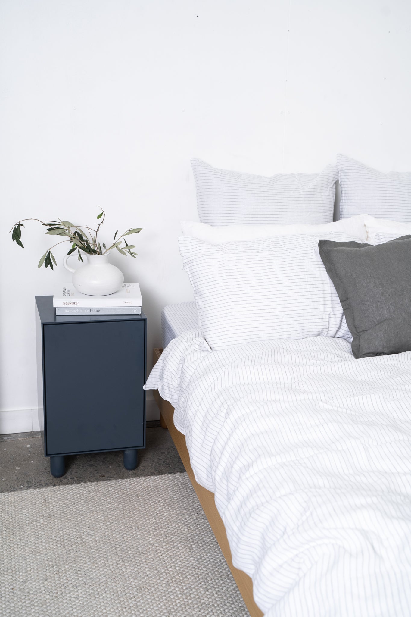 Slim 1 Door Bedside - Colour