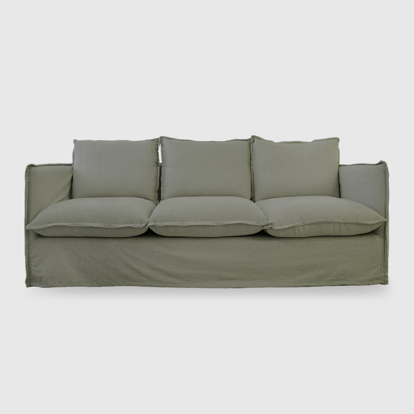 Byron Slip Cover Sofa - 3.5 Seater - Chambray