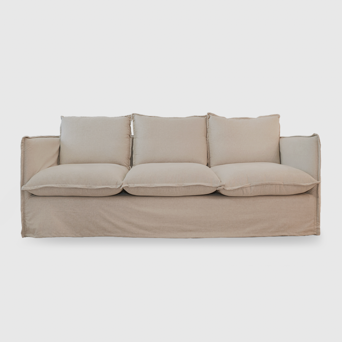 Byron Slip Cover Sofa - 3.5 Seater - Chambray