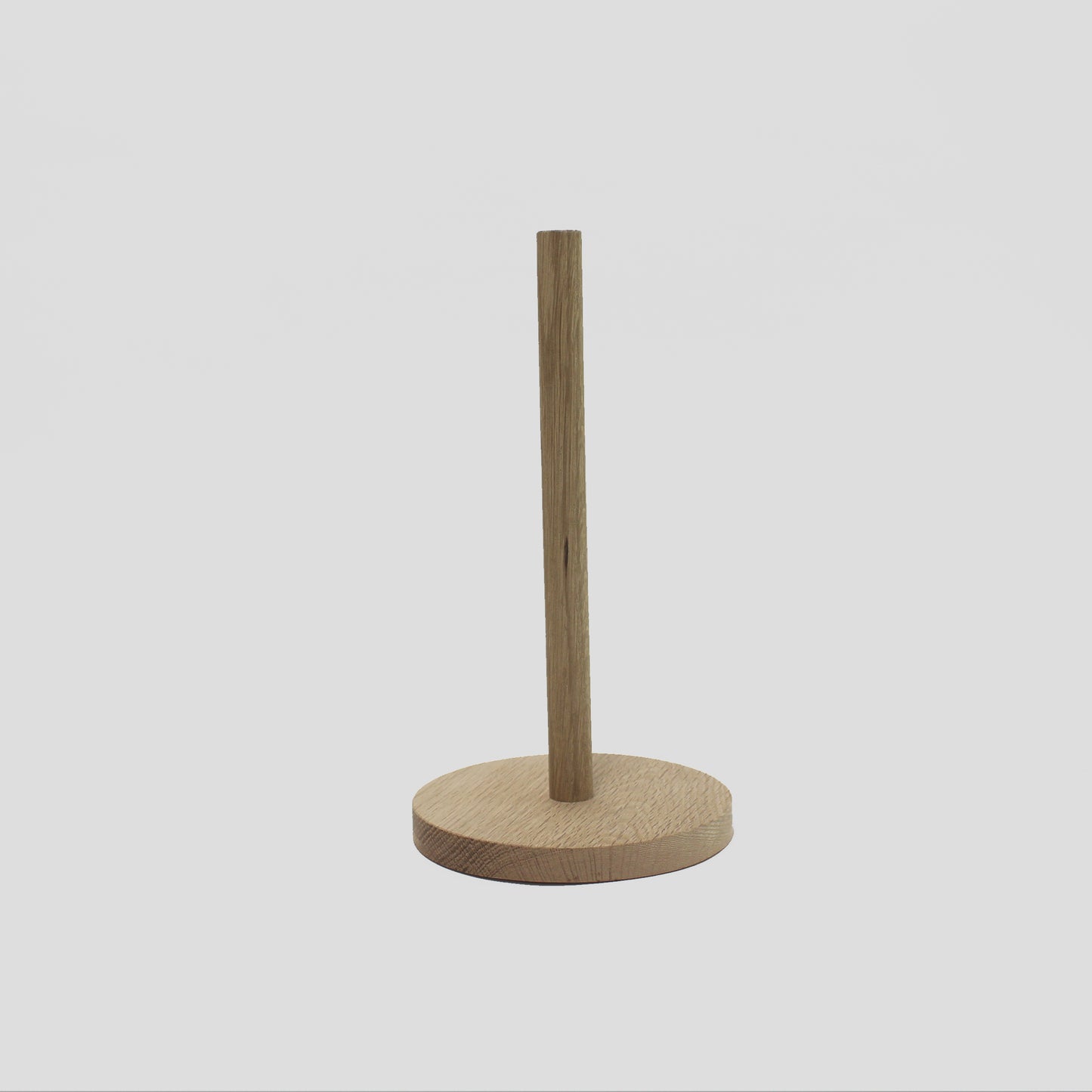 Wooden Paper Towel Holder - Solid Oak