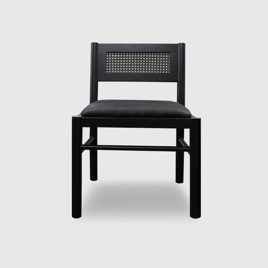 Ex Display Model - Rattan Chair - Black